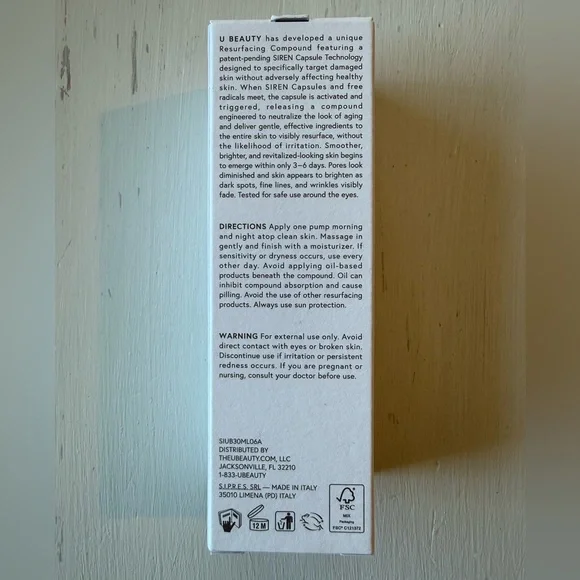 NIB U Beauty Resurfacing Compound 30ml - Picture 3 of 4